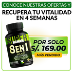 8 en 1 Cápsulas - Shilajit Ashwagandha Rhodiola Rosea Panax y Ginseng (120 Cápsulas) SuperHuman™ PG